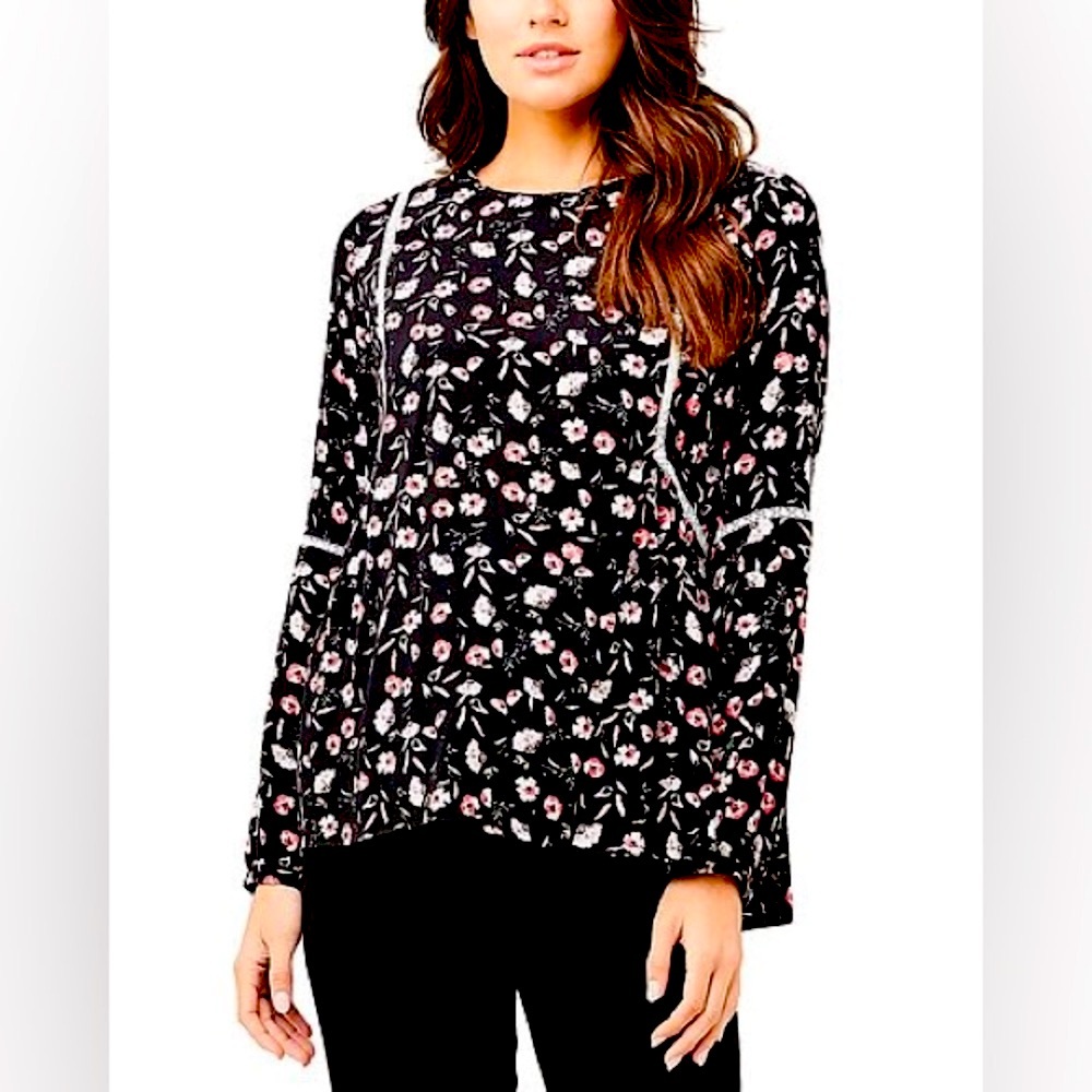 Ripe Maternity Victoria Lace Trim Blouse